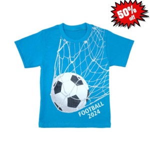 Футболка дитяча голуба "Футбол"